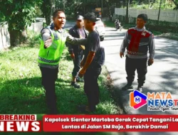 Kapolsek Siantar Martoba Gerak Cepat Tangani Laka Lantas di Jalan SM Raja, Berakhir Damai