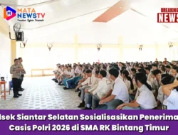 Polsek Siantar Selatan Sosialisasikan Penerimaan Casis Polri 2026 di SMA RK Bintang Timur