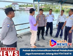 Polsek Buru Intensifkan Patroli Pelabuhan, Jaga Keamanan Jelang Idul Fitri 1447 H