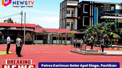 Polres Karimun Gelar Apel Siaga, Pastikan Pengamanan Maksimal Malam Takbiran