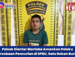 Polsek Siantar Martoba Amankan Pelaku Percobaan Pencurian di SPBU, Satu Rekan Buron