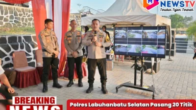 Polres Labuhanbatu Selatan Pasang 20 Titik CCTV, Optimalkan Pemantauan Arus Mudik