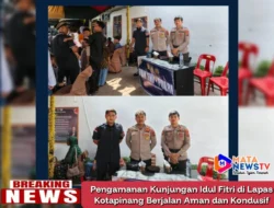 Pengamanan Kunjungan Idul Fitri di Lapas Kotapinang Berjalan Aman dan Kondusif