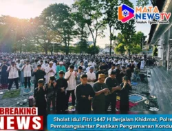 Sholat Idul Fitri 1447 H Berjalan Khidmat, Polres Pematangsiantar Pastikan Pengamanan Kondusif