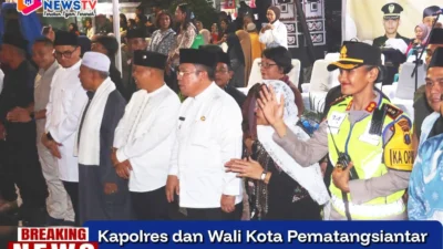 Kapolres dan Wali Kota Pematangsiantar Lepas Takbir Keliling Idul Fitri 1447 H