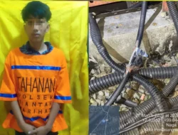 Polsek Siantar Marihat Gagalkan Percobaan Pencurian Kabel Tower Telkomsel, Satu Pelaku Ditangkap