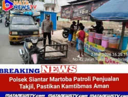 Polsek Siantar Martoba Patroli Penjualan Takjil, Pastikan Kamtibmas Aman