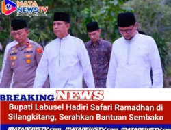 Bupati Labusel Hadiri Safari Ramadhan di Silangkitang, Serahkan Bantuan Sembako