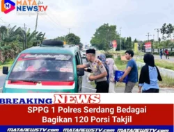 SPPG 1 Polres Serdang Bedagai Bagikan 120 Porsi Takjil