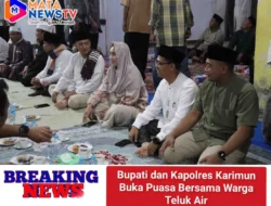 Bupati dan Kapolres Karimun Buka Puasa Bersama Warga Teluk Air