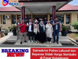 Satreskrim Polres Labusel dan Bapanas Sidak Harga Sembako di Pasar Kotapinang