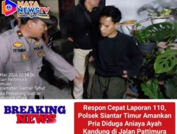 Respon Cepat Laporan 110, Polsek Siantar Timur Amankan Pria Diduga Aniaya Ayah Kandung di Jalan Pattimura
