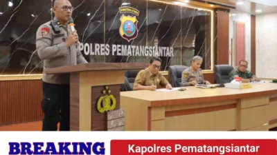 Kapolres Pematangsiantar Pimpin Rakor Linsek Ops Ketupat Toba 2026