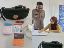 Polisi Kembalikan Tas Hilang Berisi Uang dan Dokumen Warga di Rest Area Sergai