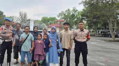 Polsek Labuhan Ruku Amankan Wisata Water Park Singapore Land City Saat Libur Lebaran