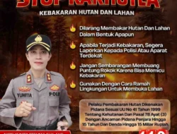Polres Karimun Imbau Warga Cegah Karhutla, Pelaku Terancam 15 Tahun Penjara