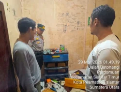 Polsek Siantar Timur Gerak Cepat Cek TKP Pencurian 5 Tabung Gas LPG