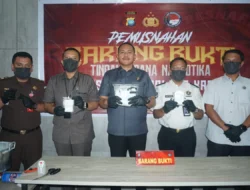 Polres Karimun Ungkap 14 Kasus Narkoba, Musnahkan 558,7 Gram Sabu