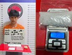 Sat Narkoba Polres Labuhanbatu Bekuk Pengedar Sabu di Penginapan, 35 Gram Disembunyikan di Septic Tank