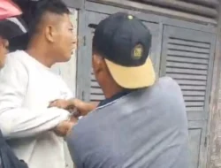 Preman Penyiram Bensin ke Warung di Payageli Ditangkap, Menangis Saat Diperiksa Polisi