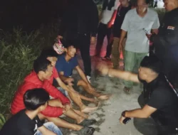 Polres Pematangsiantar Amankan Enam Motor Knalpot Brong Saat Patroli Malam Minggu
