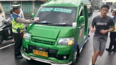 Sat Lantas Polres Pematangsiantar Gencarkan Edukasi Tertib Berlalu Lintas di Jalan Sutomo