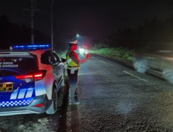 Sat Lantas Polres Batu Bara Gelar Patroli Blue Light di Jalinsum Indrapura