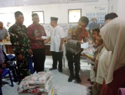 Kapolsek Medang Deras Hadiri Peresmian Jembatan Beli, Warga Gelar Syukuran dan Santuni Anak Yatim