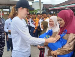 Peserta APCS dan Kodaeral I Salurkan 150 Paket Sembako untuk Warga Pesisir Deli Serdang dan Belawan