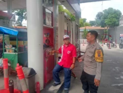 Bhabinkamtibmas Sambangi SPBU, Pastikan Stok BBM Aman dan Situasi Kondusif