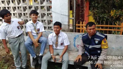 Bhabinkamtibmas Siantar Selatan Edukasi Pelajar, Tekankan Disiplin dan Anti Tawuran