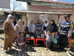 Bhabinkamtibmas Polsek Siantar Barat Monitoring Distribusi MBG di Kantor Kelurahan Bantan