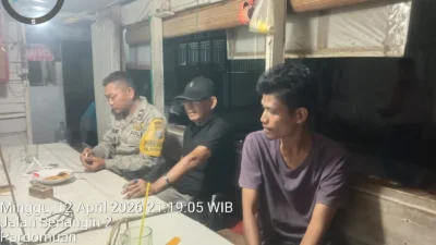 Polsek Siantar Timur Gelar SALING di Pos Kamling Senangin, Imbau Warga Tingkatkan Kewaspadaan