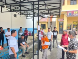 Sat Reskrim Polres Sergai Gelar Rekonstruksi Pembunuhan di Sungai Buaya, Tersangka Terancam 20 Tahun Penjara