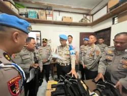 Kapolres Sergai Sambut Tim Div Propam Mabes Polri, Pemeriksaan Senpi Organik Digelar di Gudang Logistik