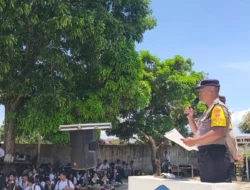 Bhabinkamtibmas Polsek Siantar Marihat Edukasi Siswa SMA Negeri 1, Tekankan Larangan Coret Baju hingga Balap Liar,