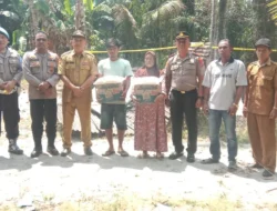 Polisi Tanggap Cepat, Polsek Teluk Mengkudu Salurkan Bantuan untuk Korban Kebakaran di Bogak Besar