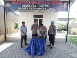 Kapolres Sergai Teken Prasasti Mushola Al-Jabbar di Polsek Sei Rampah, Perkuat Spiritualitas Personel