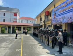 Polres Pematangsiantar Gelar Latihan Dalmas, Siaga Hadapi Potensi Unjuk Rasa