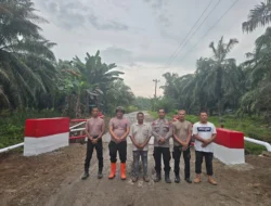 Jembatan Merah Putih Presisi Rampung, Polsek Kampung Rakyat Perkuat Akses dan Keselamatan Warga