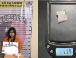 Satresnarkoba Polres Nias Selatan Gagalkan Dugaan Transaksi Sabu, Seorang Perempuan Diamankan