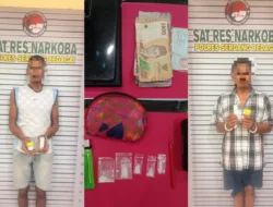 Satres Narkoba Polres Sergai Ringkus Dua Pria Terkait Sabu di Pasar Bengkel