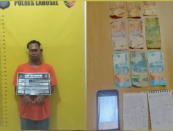 Polres Labuhanbatu Selatan Ungkap Judi Online Kim Hongkong, Seorang Juru Tulis Diamankan