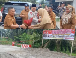 Kapolres Labusel Resmikan Jembatan Merah Putih Presisi di Desa Bunut