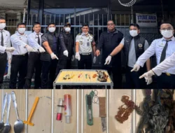 Lapas Kotapinang Razia Blok Hunian, Petugas Temukan Cutter hingga Botol Kaca