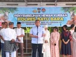 Polres Batu Bara Sembelih 27 Hewan Kurban, Daging Dibagikan kepada Masyarakat dan Mitra Pers