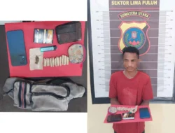 Polsek Lima Puluh Ringkus Pelaku Kepemilikan 11 Bungkus Ganja di Batu Bara