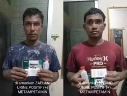 Satresnarkoba Polres Batu Bara Gerebek Sarang Narkoba di Kwala Gunung, Dua Pria Diamankan