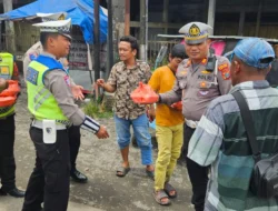 Satlantas Polres Sergai Gelar Jumat Berkah dan Edukasi Tertib Lalu Lintas di Tiga Titik Strategis