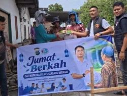 Sat Narkoba Polres Sergai Gelar Jumat Berkah, Bagikan Nasi Kotak dan Edukasi Bahaya Narkoba